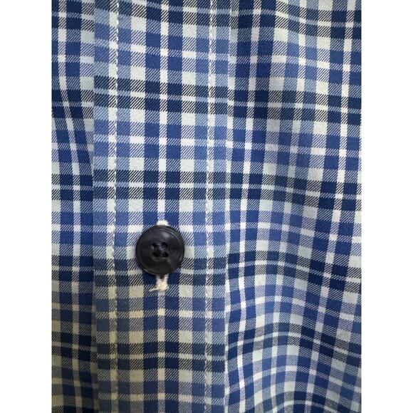 UNTUCKit Men's Short Sleeve Button-Up Shirt, Slim Fit, Blue, Size XXL Sail Logo - Picture 8 of 8